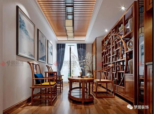 中山夢居裝飾255平中式風裝修案例，感受中式雅致家居之美